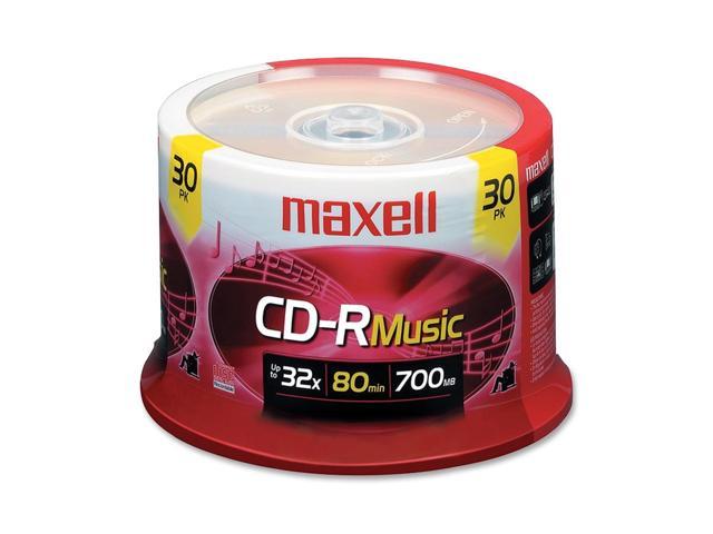 maxell 700MB 32X CD-R single spindle of 30 Packs 32x CD-R Digital Audio Media Model 625335