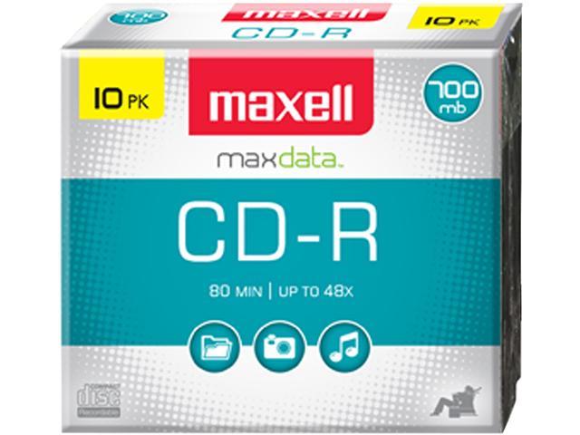 maxell 700MB 48X CD-R 10 Packs 48x CD-R Media Model 648450 - Newegg.com