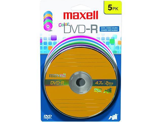 maxell 4.7GB 16X DVD-R 5 Packs Blister Pack 16x DVD-R Media Model 638033