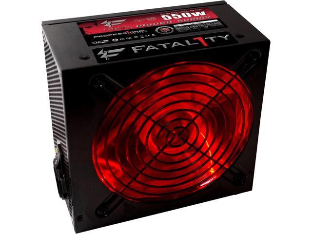 PC Power & Cooling Fatal1ty Gaming Series 550 Watt 80+ Semi-Modular Active PFC Performance Grade ATX PC Power Supply (OCZ550FTY)