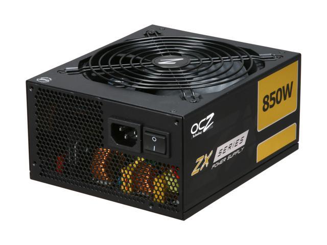PC Power & Cooling ZX Series 850 Watt  80+ Gold Fully-Modular Active PFC Performance Grade ATX PC Power Supply  (OCZ-ZX850W)