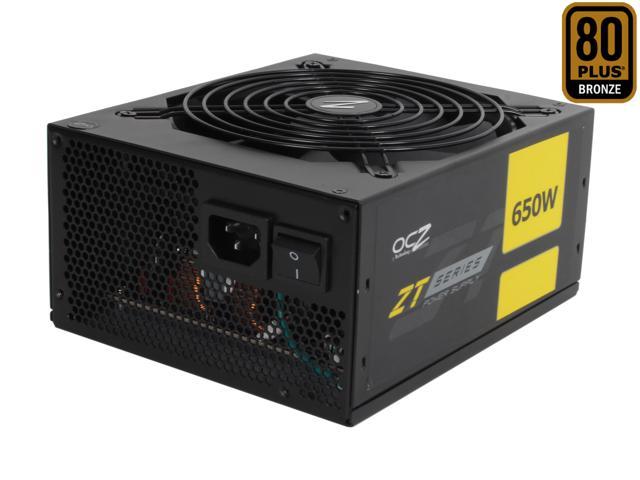 PC Power & Cooling ZT Series 650 Watt 80+ Bronze Fully-Modular Active PFC Performance Grade ATX PC Power Supply  (OCZ-ZT650W)