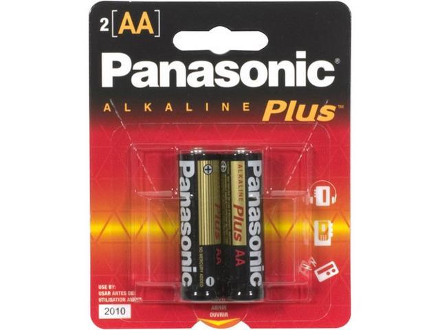 Panasonic Plus AA Alkaline General Purpose Batteries 2 Pack