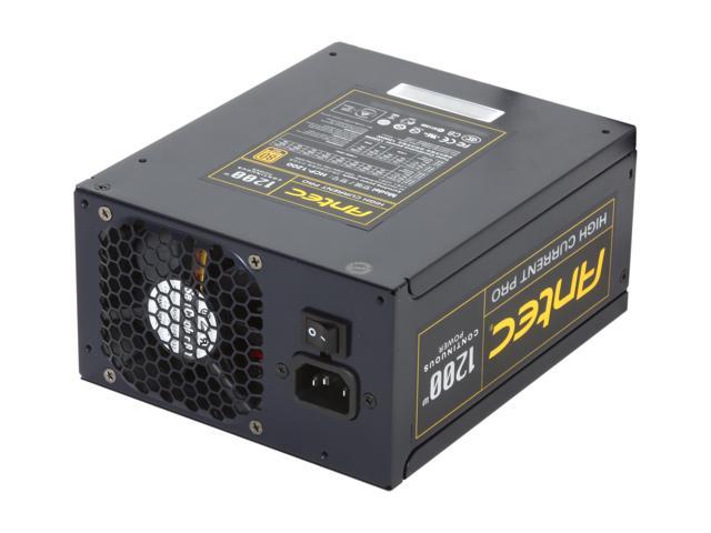 Antec High Current Pro HCP-1200 1200W ATX12V / EPS12V SLI Ready 80 PLUS GOLD Certified Yes, High Current Hybrid Cable Management Active PFC Power Supply - Intel Haswell Fully Compatible