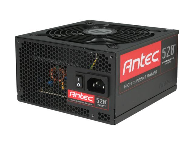 Antec High Current Gamer Series HCG-520 520 W ATX12V v2.3 / EPS12V v2.91 80 PLUS BRONZE Certified Active PFC Power Supply