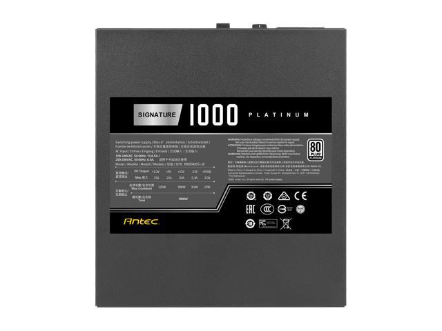 Antec Signature Series SP1000, 80 PLUS Platinum Certified, 1000W Full  Modular with OC Link Feature, PhaseWave Design, Full Top-Grade Japanese  Caps, 