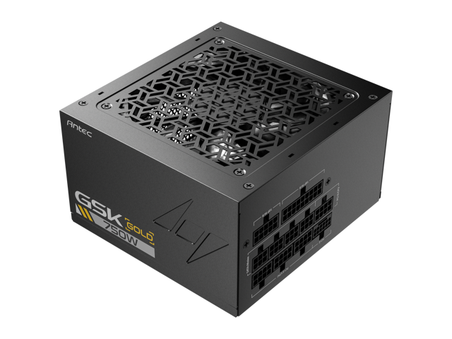 ANTEC GSK750 V2 ATX3.1, 750W Full Modular PSU, 80 PLUS Gold Certified, PCIE 5.1 Support, PhaseWave Design, Zero RPM Manager, 120mm Silent Fan, 10-Year Warranty, High-Quality Braided Cable
