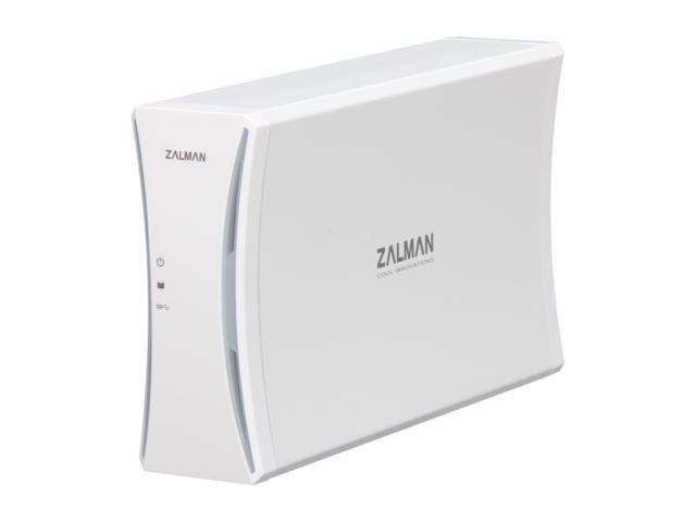 Zalman HE350 U3 Aluminum, Polycarbonate 3.5" White SATA I/II USB 3.0 HDD External Enclosure