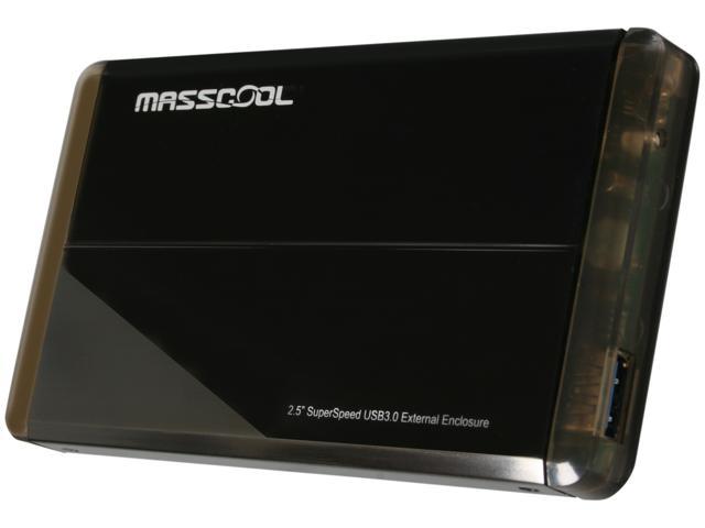 MASSCOOL UHB-2233 Aluminum 2.5" Black SATA I/II USB 3.0 External Enclosure