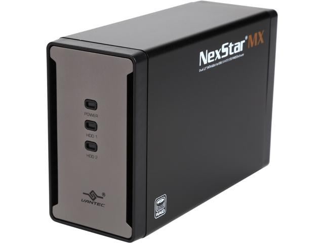 VANTEC NST-225MX-S3 Aluminum / Plastic 2.5" Black Dual 2.5" SATA 6Gb/s to USB 3.0 HDD/SSD RAID Enclosure