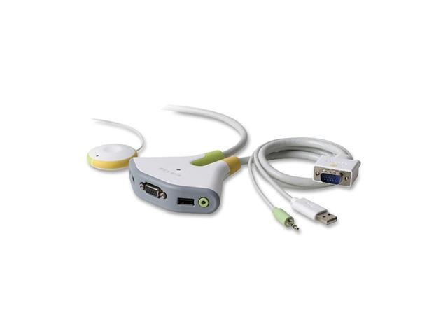 BELKIN Flip F1DG102U 2 Port USB KVM w/ Audio