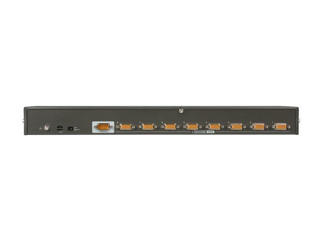 IOGEAR 8-Port USB PS/2 Combo VGA KVMP Switch with USB KVM Cables, GCS1808KI 