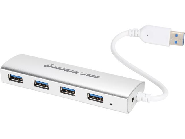 IOGEAR GUH304P Aluminum USB 3.0 4-Port Hub w/PS