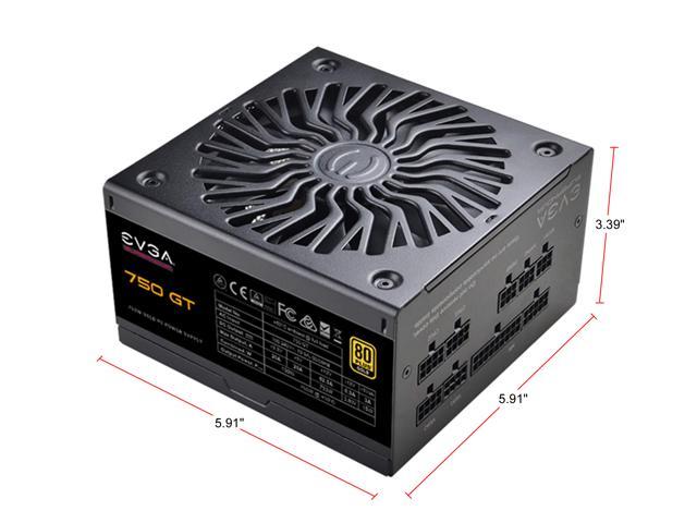 EVGA SuperNOVA 750 GT, 80 Plus Gold 750W, Fully Modular, Auto Eco