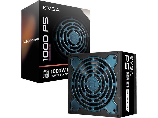 EVGA SuperNOVA 1000 P5, 80 Plus Platinum 1000W, Fully Modular, Eco Mode with FDB Fan, 10 Year Warranty, Includes Power ON Self Tester, Compact 150mm Size, Power Supply 220-P5-1000-X1