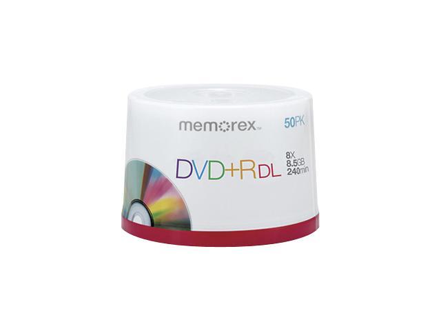 memorex 8.5GB 8X DVD+R DL 50 Packs Spindle Disc Model 05732
