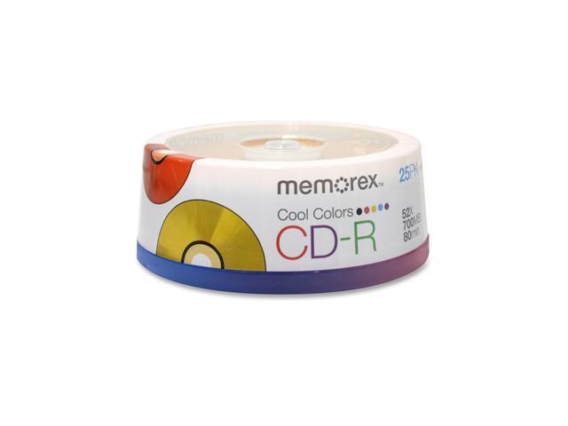 Memorex  700MB  52X Cool Color CD-R  25 Packs  Spindle  Disc  Model 04627