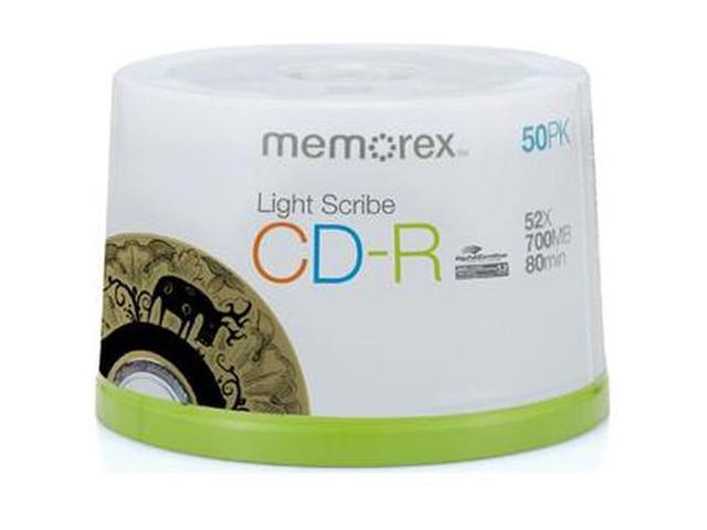 memorex CD-R LightScribe 50 Packs Spindle Media Model 4550