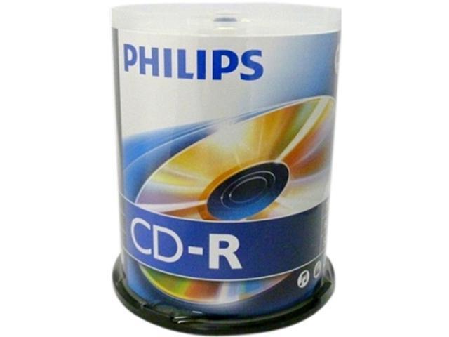 PHILIPS 700MB 52X CD-R 100 Packs Disc Model CDR80D52N/650 - Newegg.com
