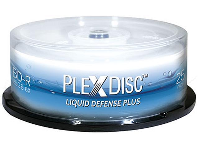 PlexDisc White Inkjet Printable CD-R – 700MB, 52x, 100-Disc Spindle, Frustration-Free Packaging