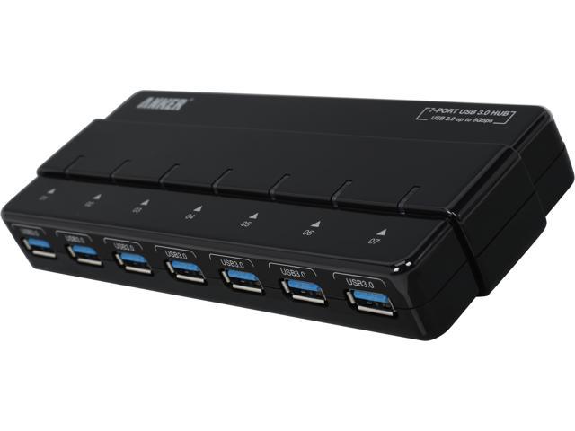 Anker 68UNHUB-B7U USB 3.0 7-Port Hub with 36W Power Adapter [12V 3A High-Capacity Power Supply and VIA VL812 Chipset]