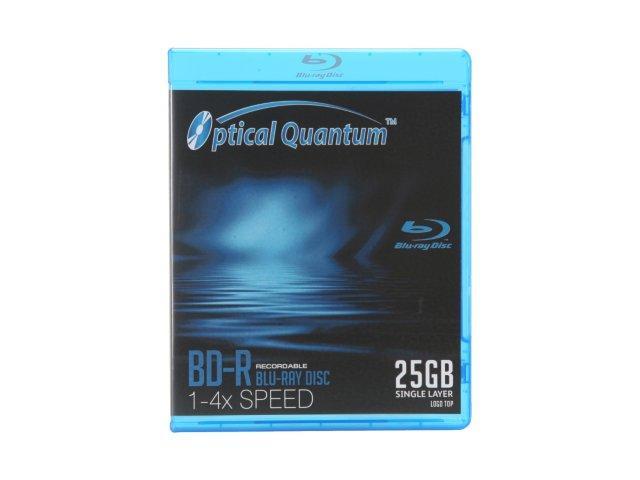 Optical Quantum 25GB 4X BD-R Single Logo Top Disc Model OQBDR04LTR