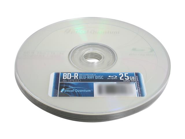 Optical Quantum 25GB 4X BD-R 5 Packs Disc Model OBBDR04LT-05 - Newegg.com