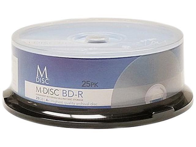 M-Disc 25GB White Inkjet Printable Permanent Data Archival Media Blu-ray BD-R 25 Disc Pack