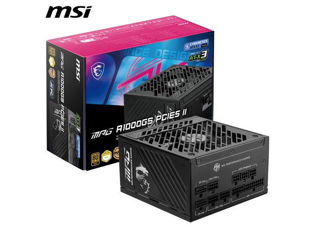 [PSU] MSI MPG A1000GS PCIE5 II, Fully Modular 1000W, 80+ Gold, ATX 3.1 & PCIe 5.1, 10 Year Warranty | $99.99 (w/ code: PDXEEZ) - $10 Rebate = $89.99 AR (Newegg)
