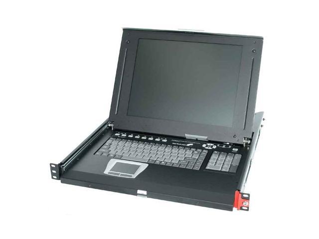 StarTech CABCONS16 1U DuraView LCD Rack/Cabinet Console with Integrated ...
