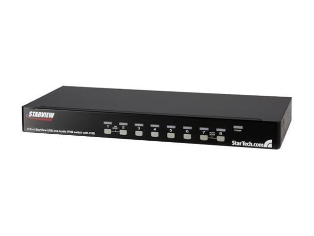 StarTech.com SV831DUSBA 8 Port Rack Mount USB VGA KVM Switch with Audio
