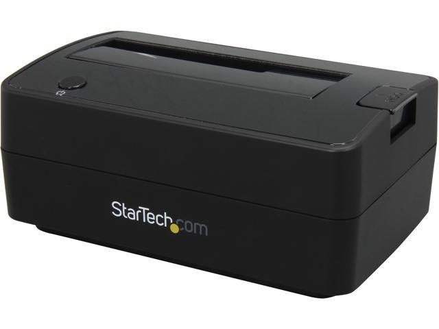 StarTech.com SATDOCKU3S Plastic 2.5" & 3.5" Black SATA Hard Drive Docking Station for 2.5/3.5 HDD