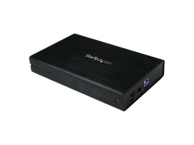 StarTech.com 3.5in Black USB 3.0 External SATA III Hard Drive Enclosure with UASP - Portable External HDD