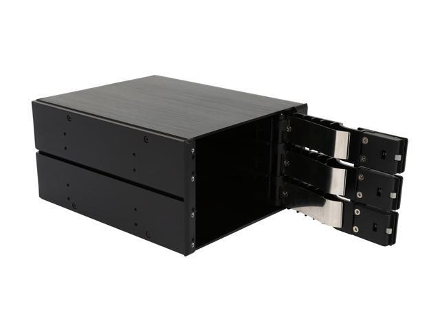 StarTech.com HSB3SATSASBA 3 Bay Aluminum Trayless Hot Swap Mobile Rack ...