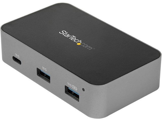 StarTech.com HB31C3A1CS 4-Port USB C Hub - USB 3.1 Gen 2 (10Gbps) - 3x USB-A & 1x USB-C - Powered - Universal Power Adapter Included (HB31C3A1CS)