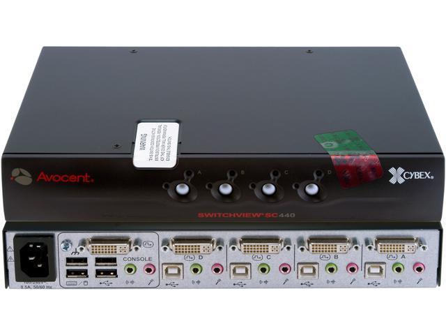 Avocent SC440-001 SwitchView SC 1 x 4 Secure KVM Desktop Appliance