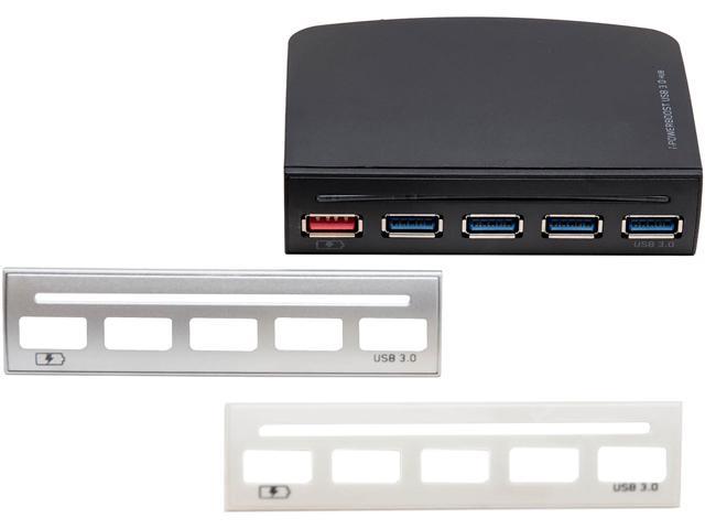 SYBA SD-HUB20092 i-Powerbooster USB 3.0 Hub for Internal or External Use & Apple Fast Charging