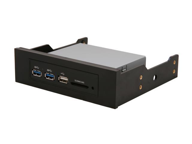 SYBA SY-HUB50044 USB 3.0 Multi-Function Hub and Card Reader for 3.5" or 5.25" Open Bay