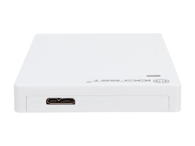 SYBA SI-ENC25032 Plastic 2.5" Snow White SATA III USB 3.0 USB 3.0 Tool-Free 2.5" HDD Enclosure, Works With All Standard SATA III 2.5' HDD and SDD