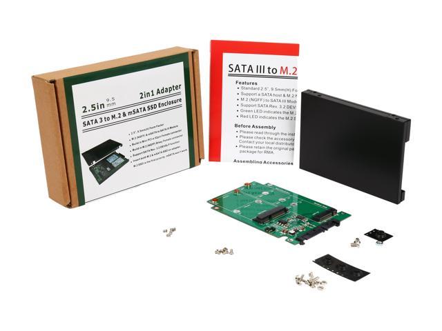 Syba Sy Ada M Msata Ssd Dual Connector To Sata Iii Interface