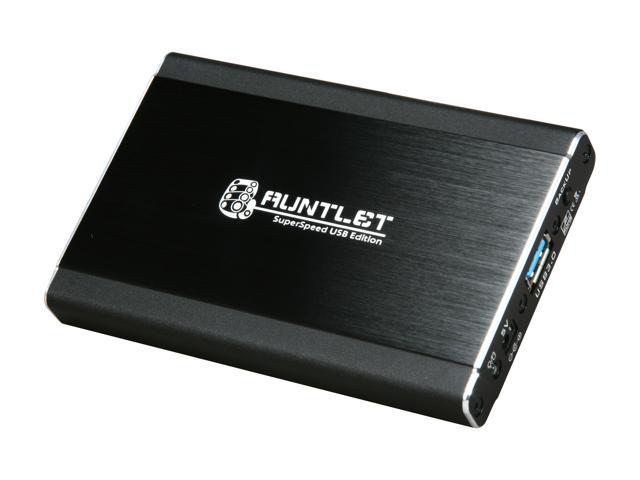 Patriot Memory Gauntlet PCGT25S Aluminum 2.5" Black SATA I/II USB 3.0 External Enclosure