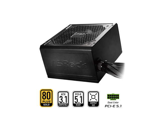 ASRock PRO Series PRO-750G 750 W ATX 3.1 Compatible Power Supply