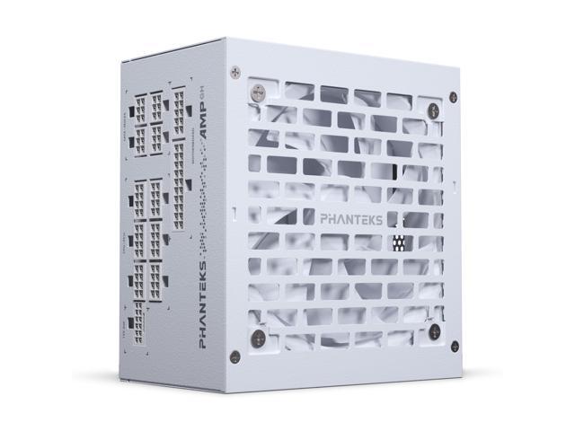 Phanteks AMP GH 1200W Platinum Power Supply, ATX 3.1 and PCIe 5.1 Platform, Fully Modular Individual Cables, Silent Fanless mode, White.