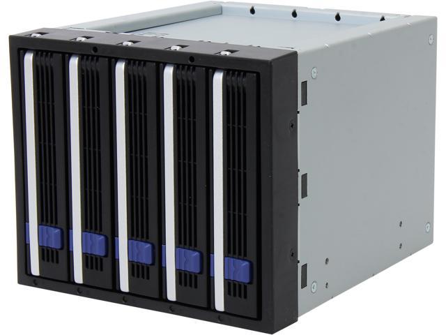 Icy Dock MB155SP-B | 5x3.5" in 3x5.25" Hot Swap SATA HDD Cage | FatCage