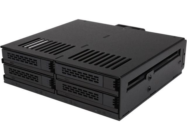 Icy Dock 4 X 2 5 Ssd To 5 25 Drive Bay Hot Swap Backplane Cage Mobile Rack Comparable To Tray Less Design Expresscage Mb324sp B