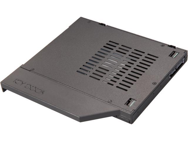 ICY DOCK ToughArmor MB411SPO-1B (Fits 12.7mm height ODD Slot) 2.5" SSD / HDD Hot-Swap SATA Mobile Rack for 12.7mm Slim CD/DVD-ROM Optical Bay