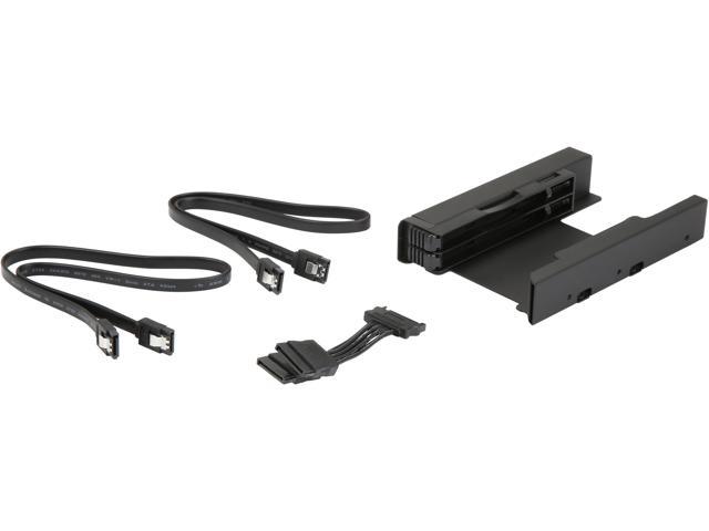 ICY DOCK MB082SP-1 EZ-FIT PRO Dual 2.5" HDD & SSD Full Metal Mounting Bracket for Internal 3.5" Drive Bay w/ Cable