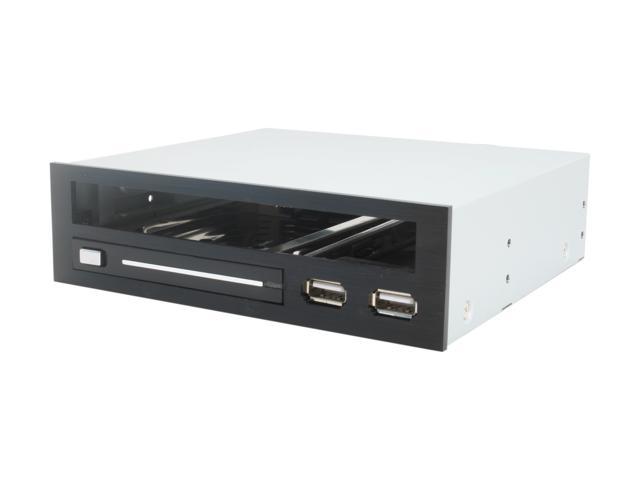 SYBA SY-MRA55003 Enclosure for 2.5" SATA HDD and Slim Optical Drive, Fit in 5.25" Bay, 2x USB Port, Black Color, RoHS