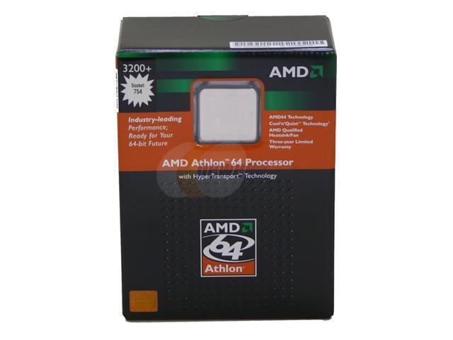 AMD Procesor ATHLON 64 3200 2.0 GHz IN-A-BOX (Sockel 939 512KB Cache FSB800 WINCHESTER In-A-Box z chłodnicą i 3-letnią gwarancją
