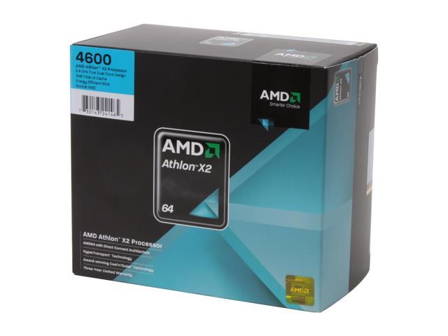 AMD Athlon 64 X2 4600+ - Athlon 64 X2 Windsor Dual-Core 2.4 GHz Socket AM2 65W Processor - ADO4600CSBOX